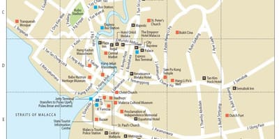 Karta melaka Malezija